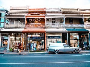 Rundle Street view of street and shops