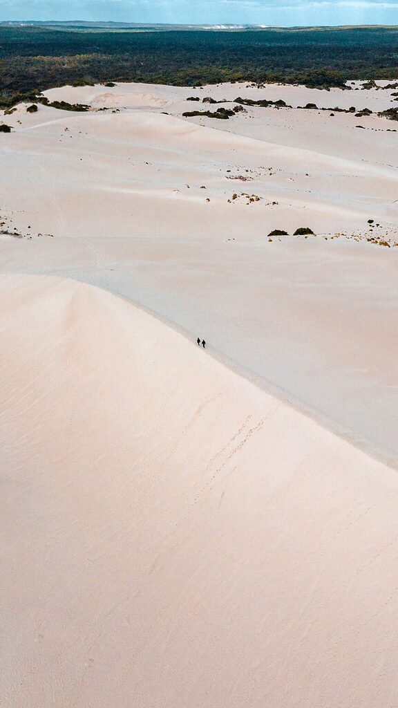 Kangaroo Island - Little Sahara Sand Dunes - Aerial View