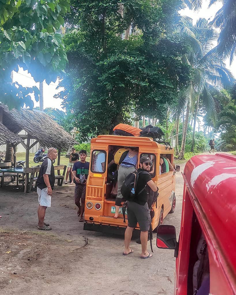 Jeepney from Momo Beach to Alona Beach