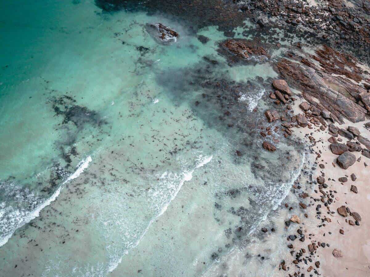 Drone photo of Harpoon Bay