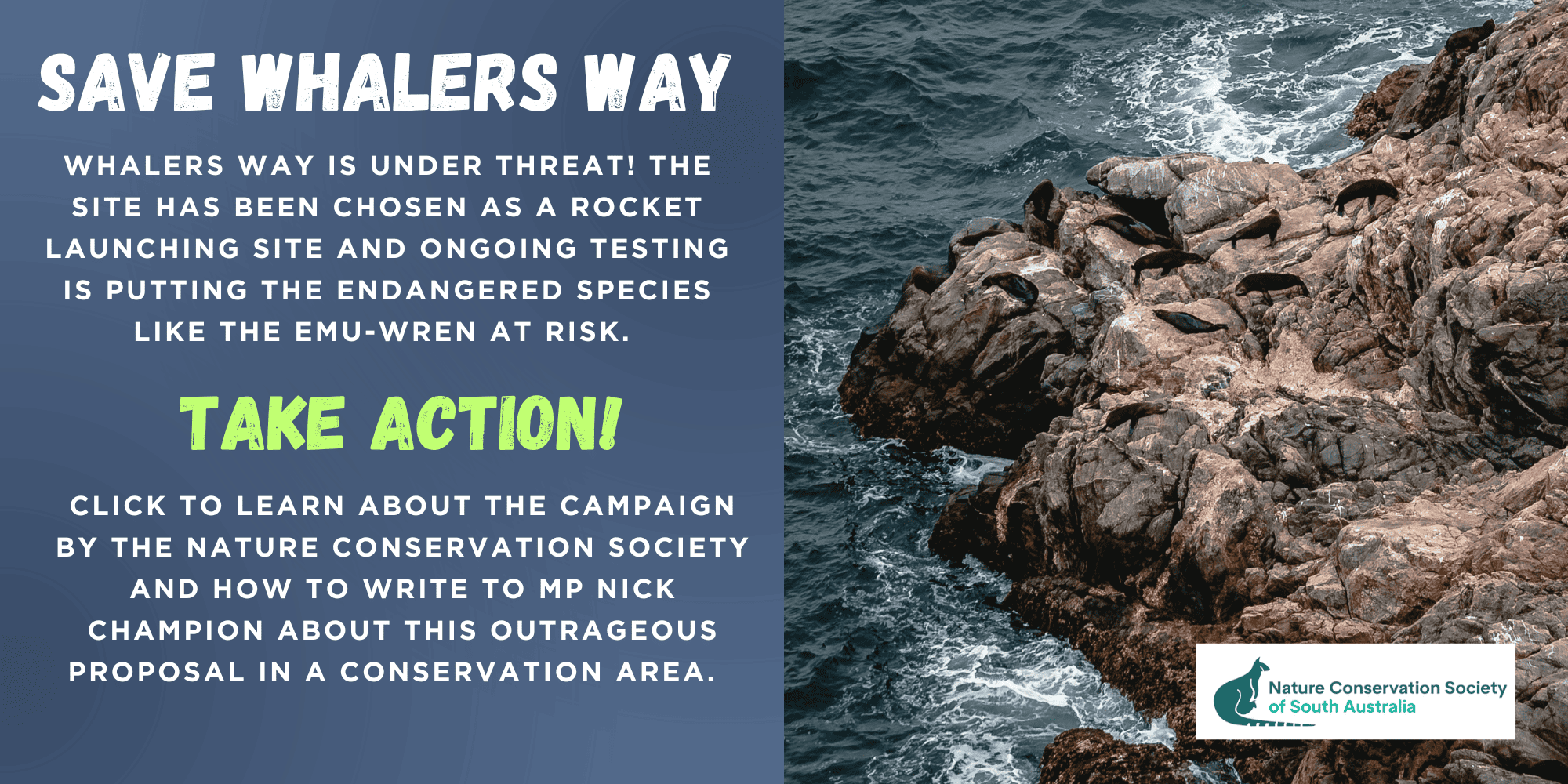 Save Whalers Way - Take Action to stop the rocket launch facility