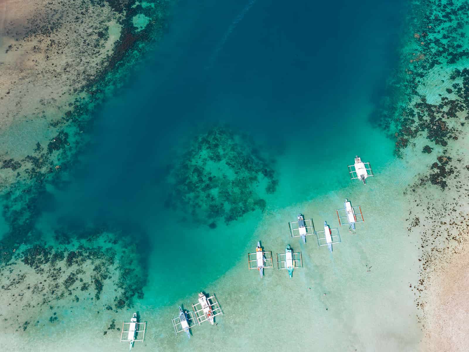 Eco Travel - drone photo El Nido islands, Philippines